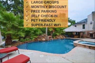 Crosby Backyard Oasis with Weekday Specials!
