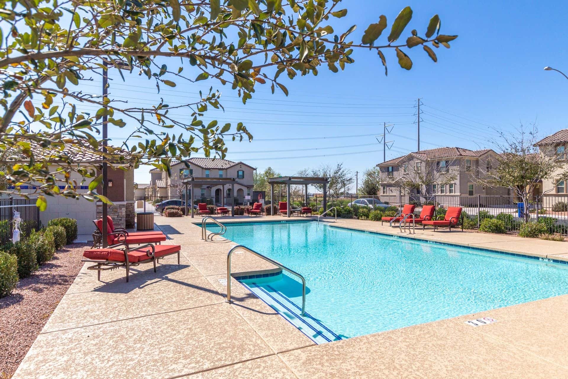 Upgraded 3 bedroom, 2.5 bath home with garage, storage, and pool